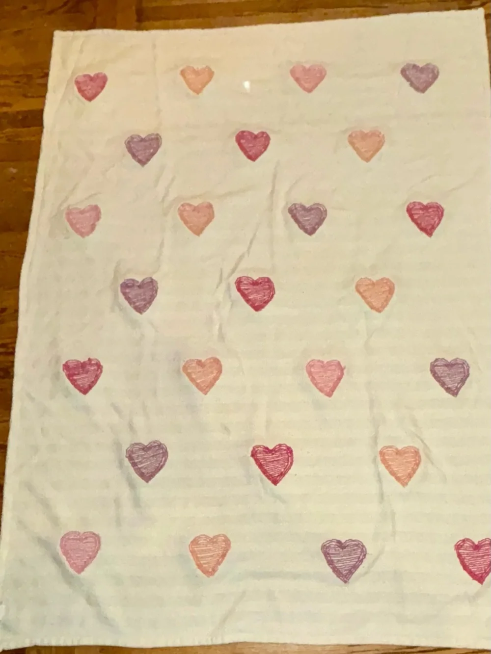 Cupcakes and Cashmere Heart Tufted Throw Blanket